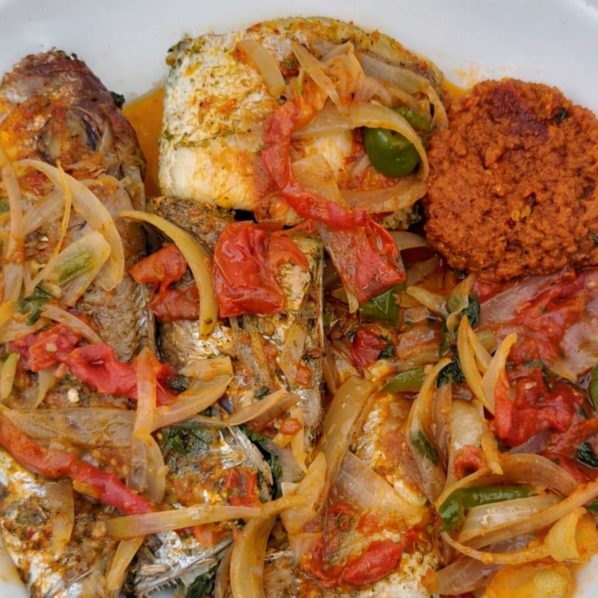 Poissons sosso carpe rouge au four