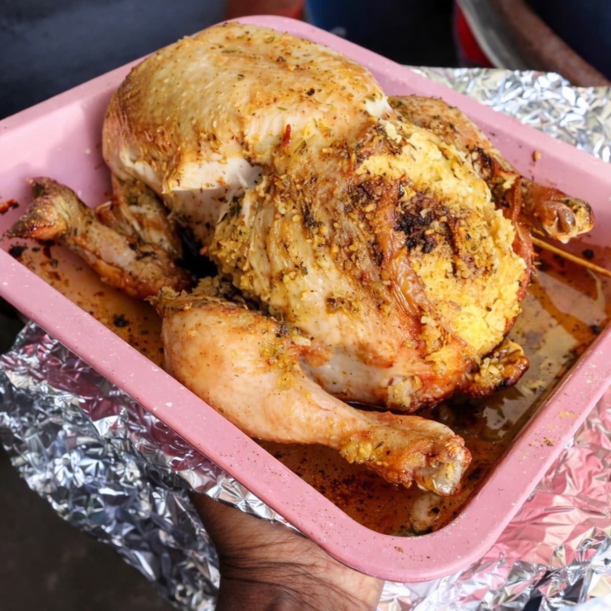 Poulet fouré au couscous