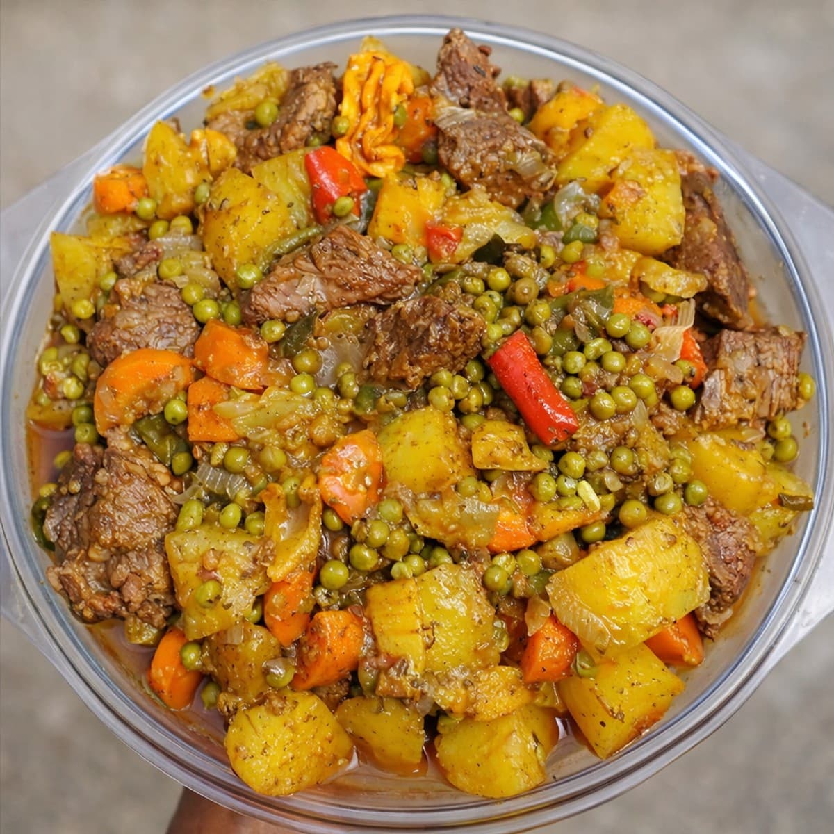 Ragoût de pommes de terre aux petits Poids