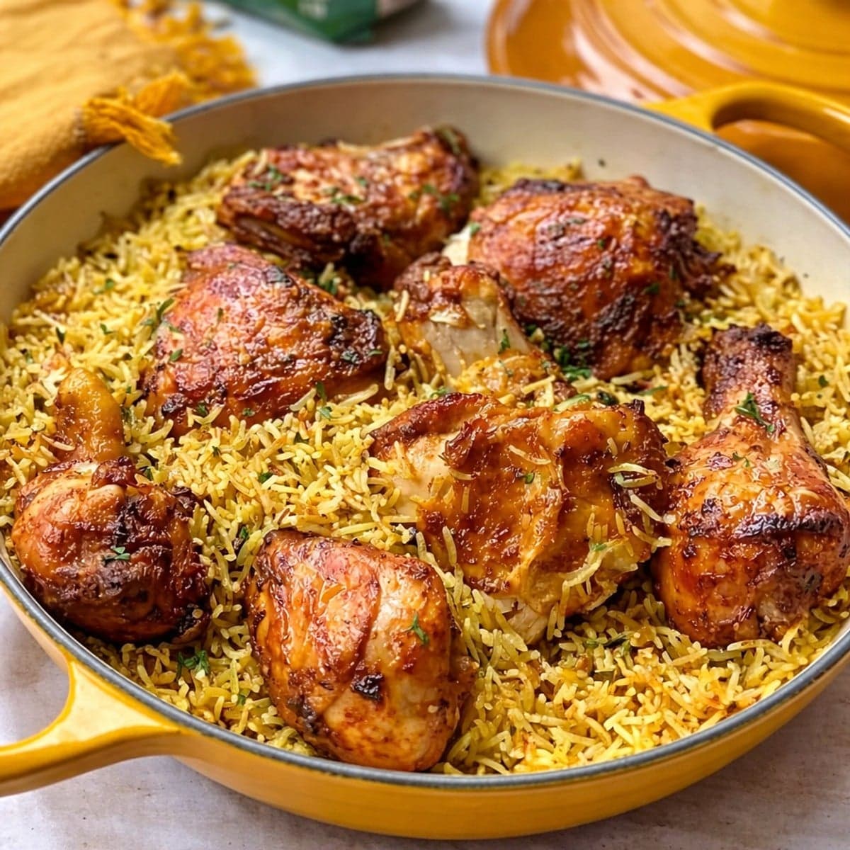Riz au poulet tandoori : recette indienne