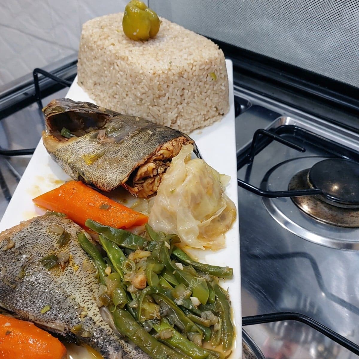 Riz gras extrêmement villageois.