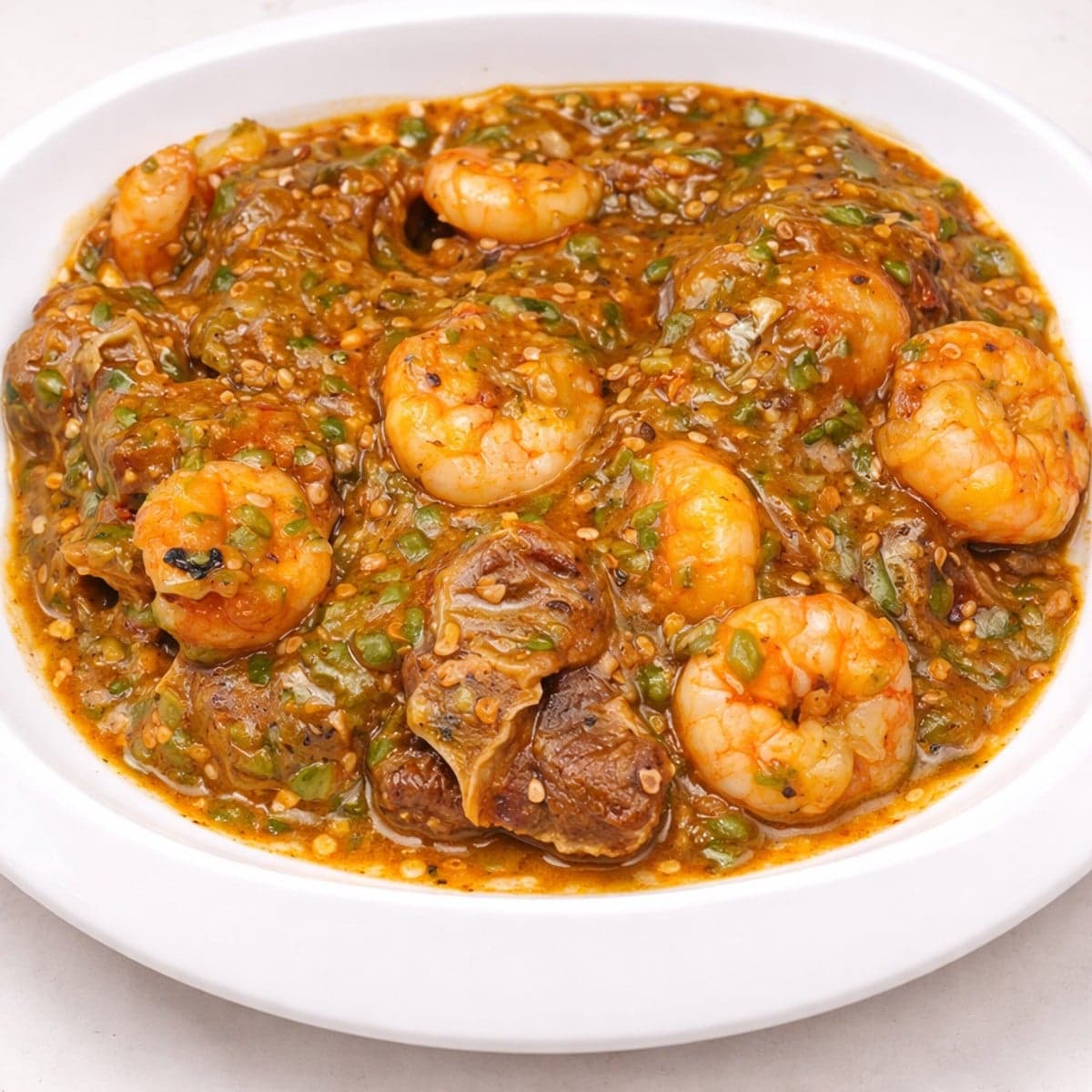 Sauce gombo aux gambas : recette
