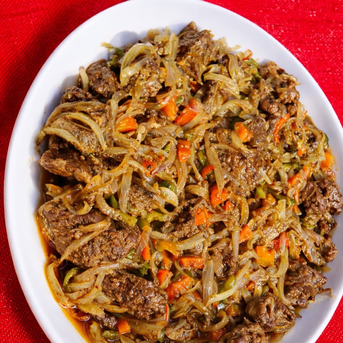Sauté de viande.