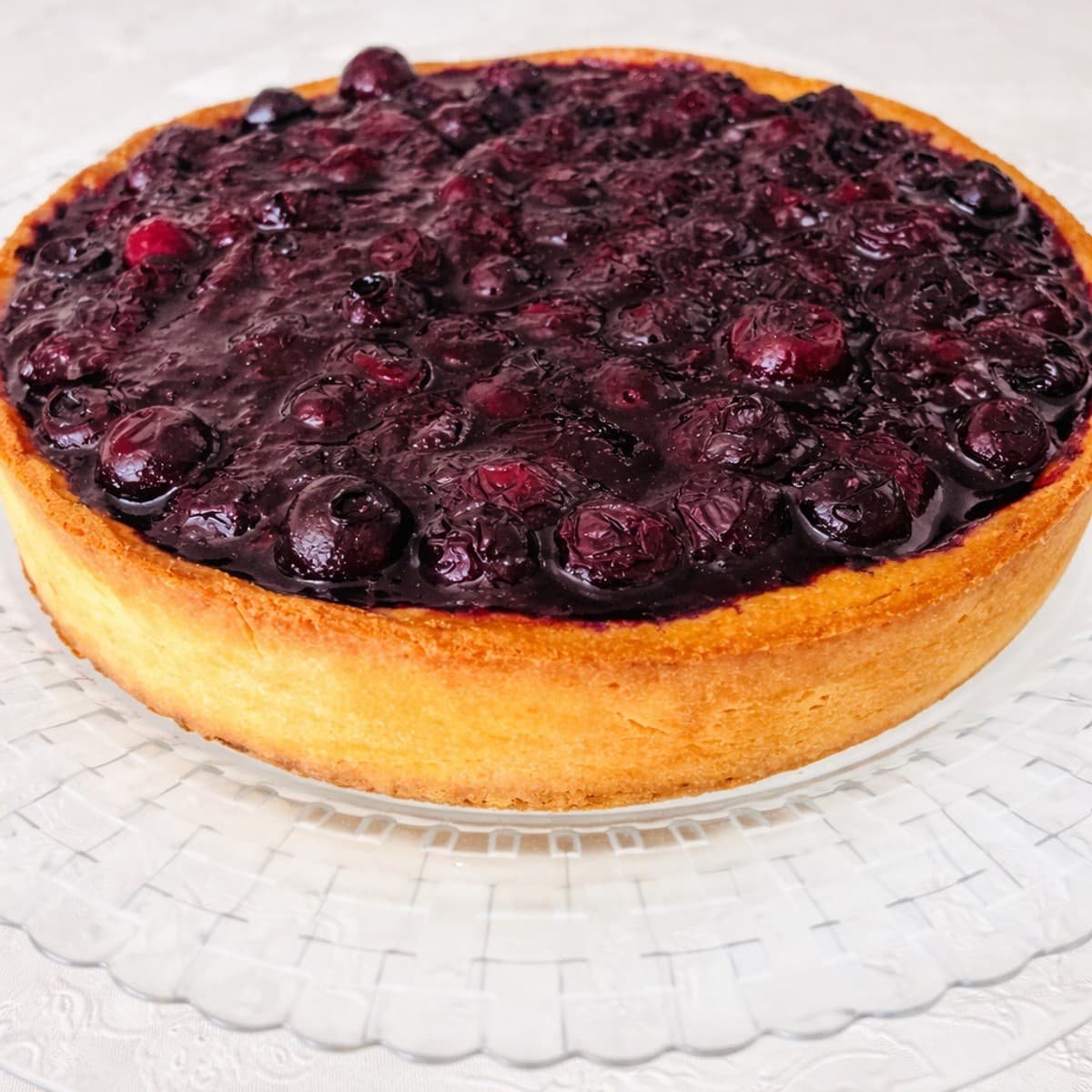 Tarte de myrtilles crème d’amande
