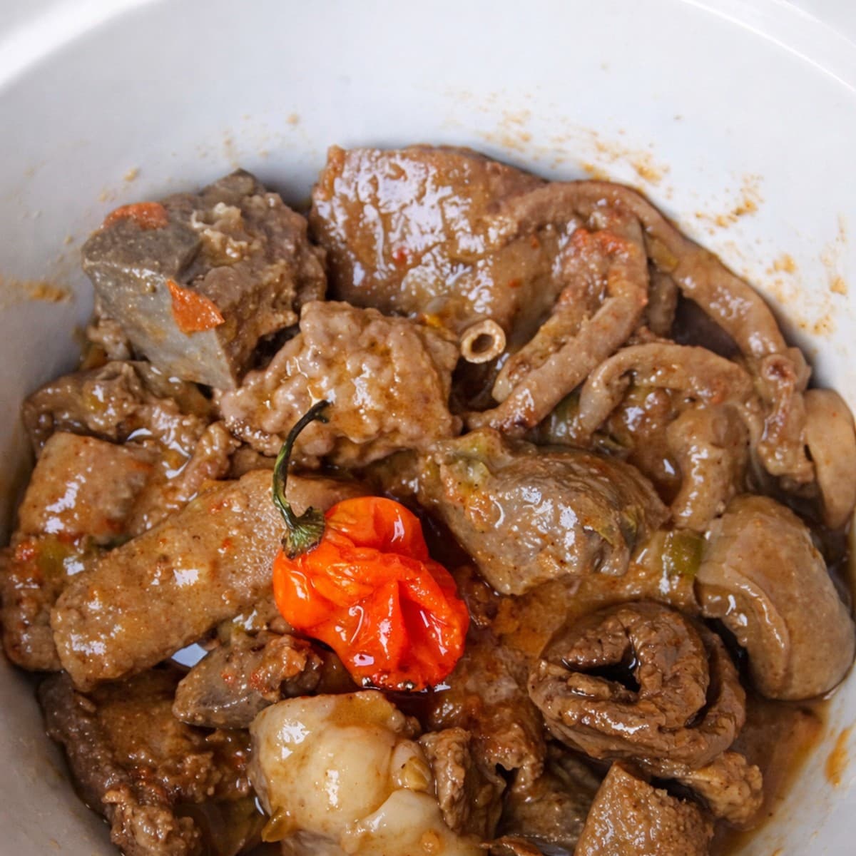 Tripes de chèvre : recette africaine mijotée