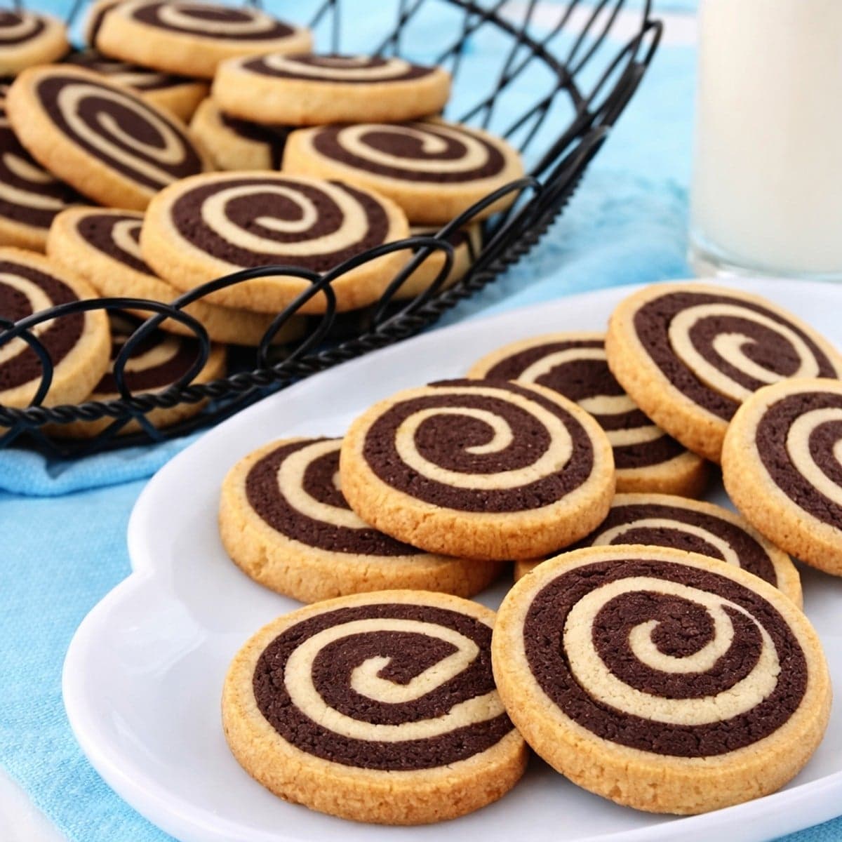 Biscuits escargot à la vanille et chocolat