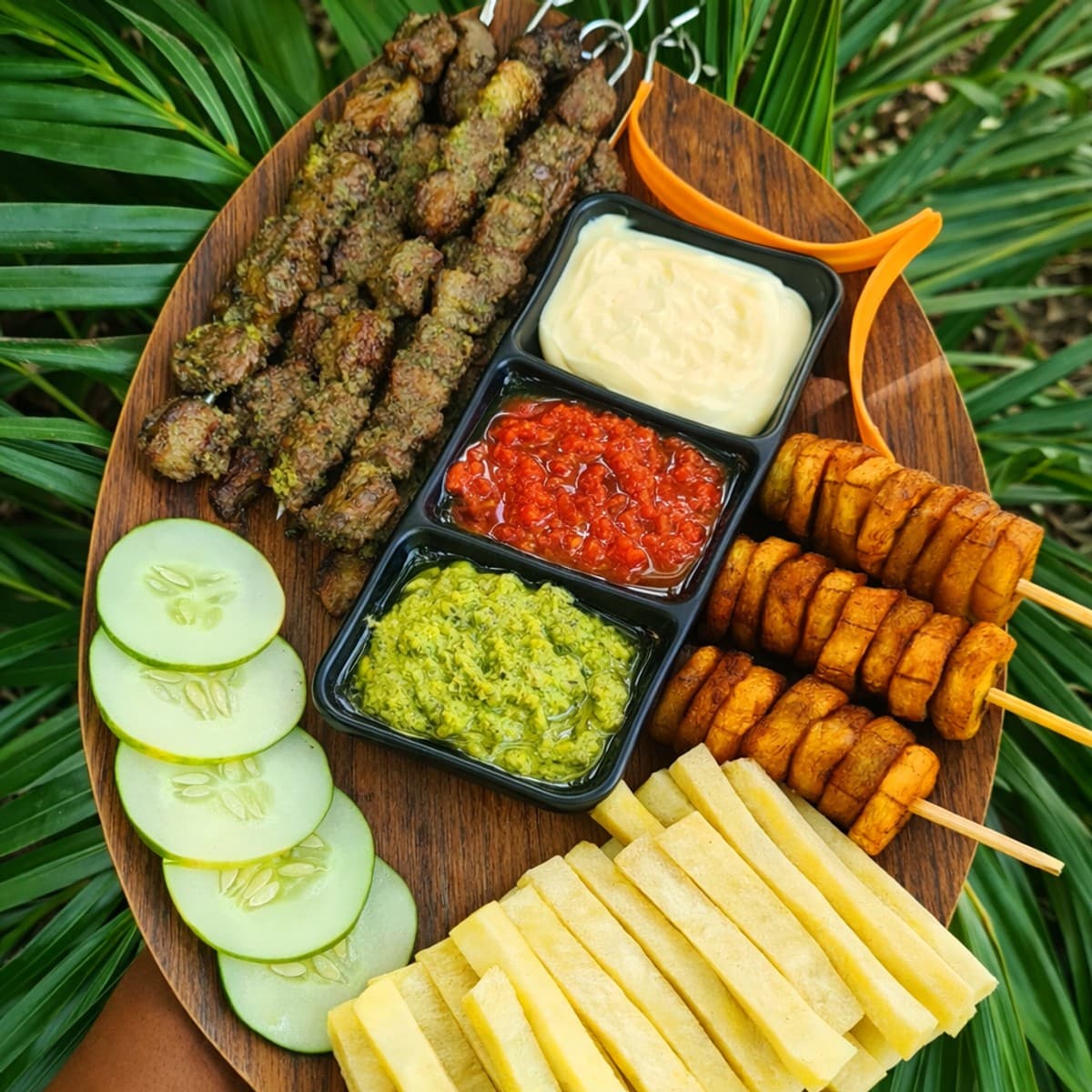 Brochette de boeuf mariné