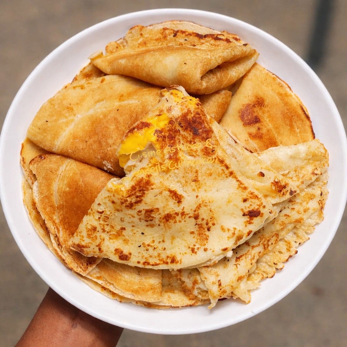 Crêpes Farcies au fromage et au saucisson