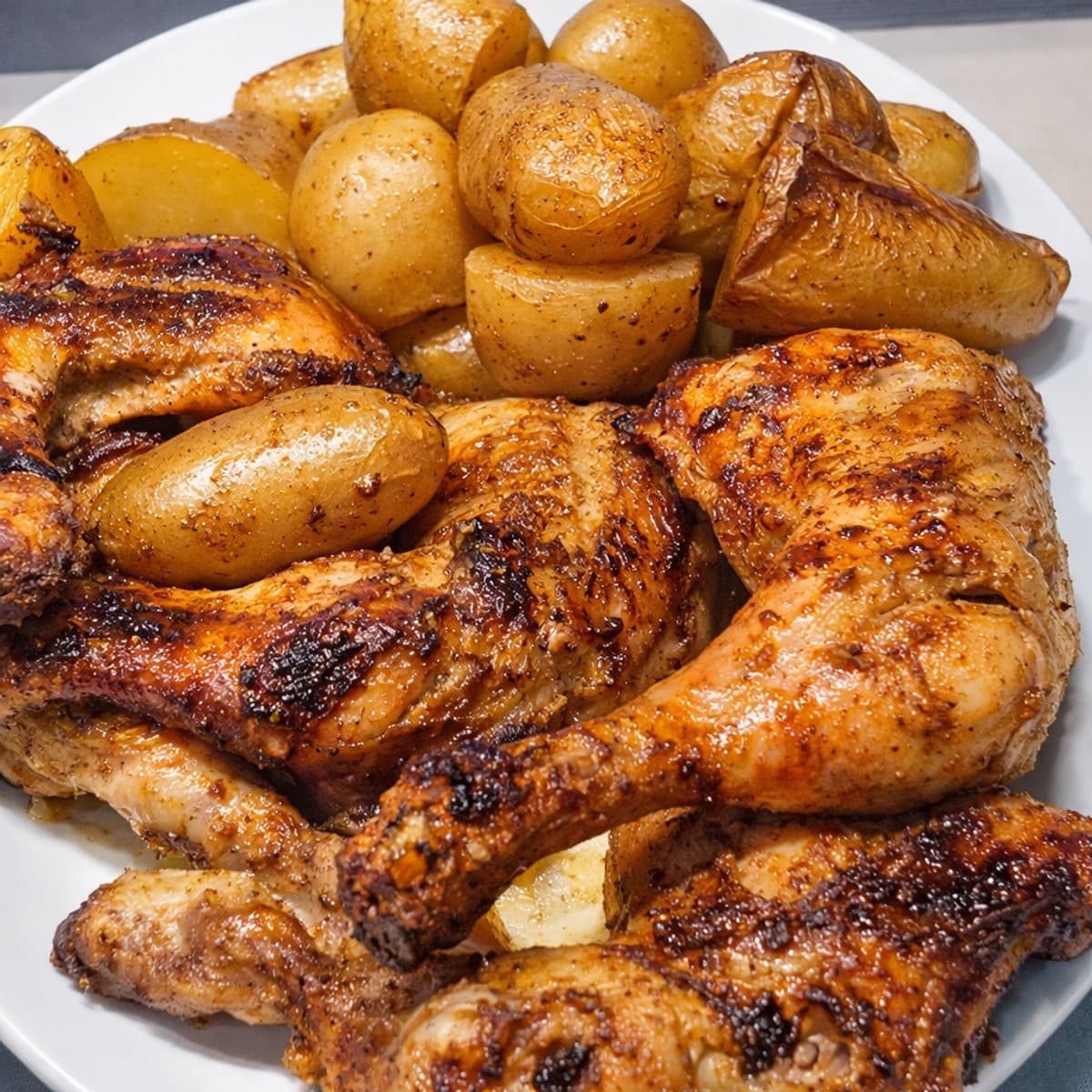 Cuisses de poulet et pommes de terre 🥔👌