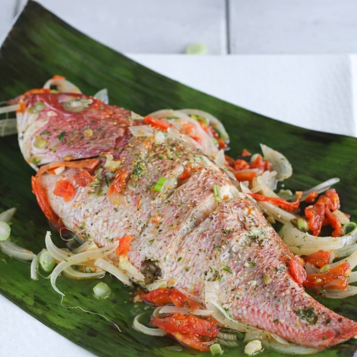 Liboke ou poisson en feuilles de bananier