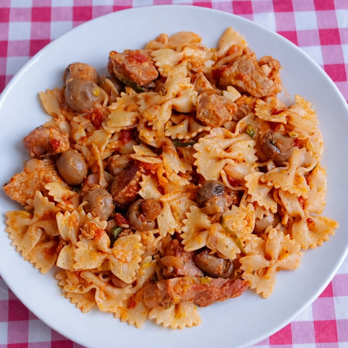 Pâte au champignons