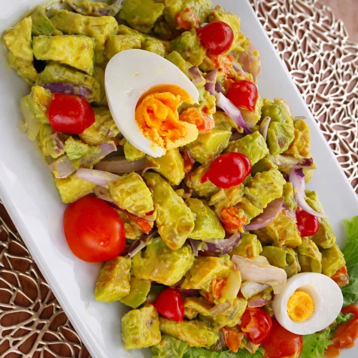 Salade d’avocat.
