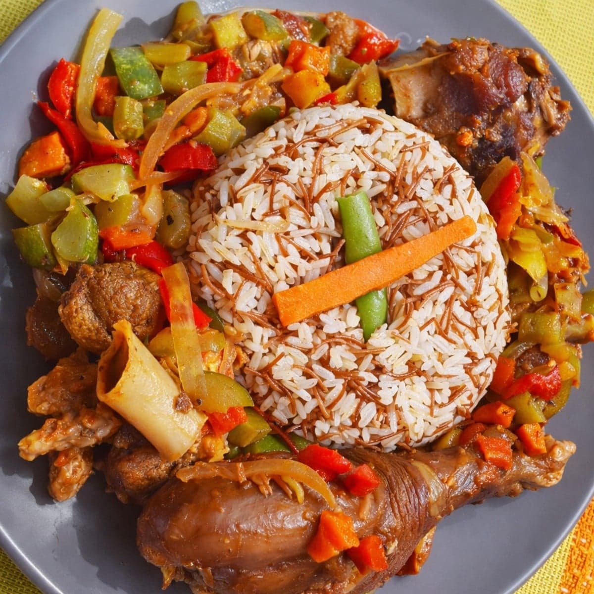 Sauté de légumes au riz égyptien