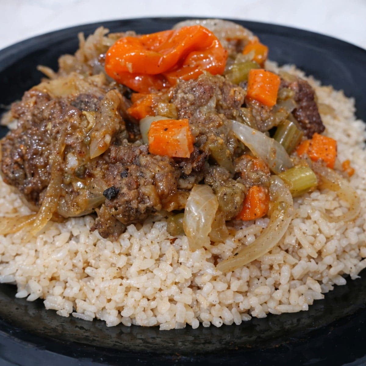 Tchep bou yape ou tchep à la viande express