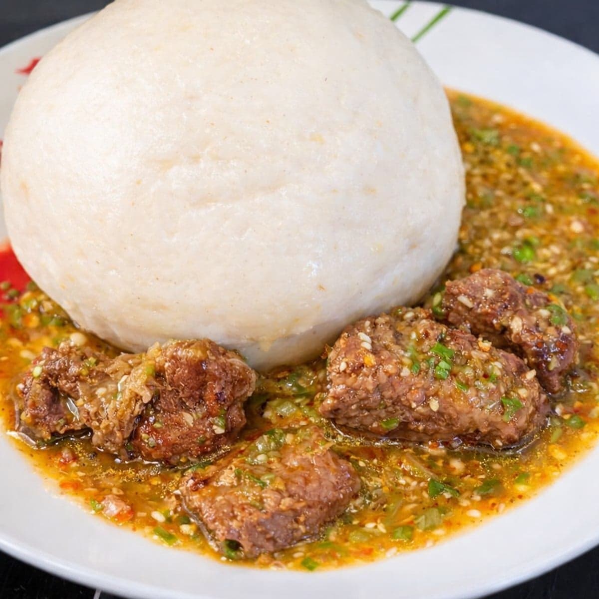 couscous maïs / sauce gombo boeuf