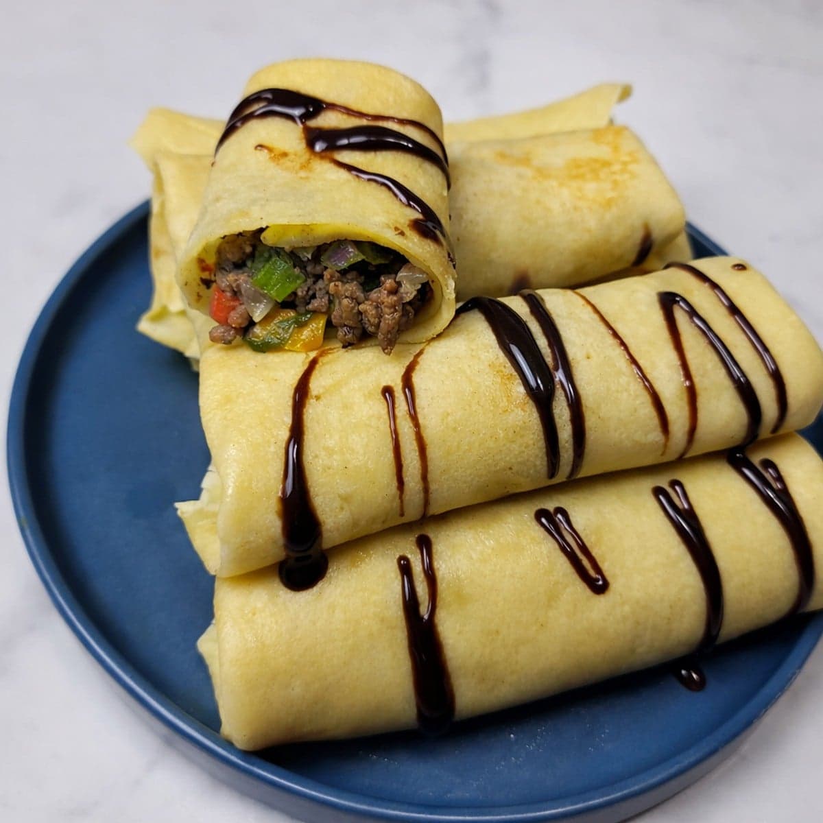 Des crêpes à la viande hachée 😋