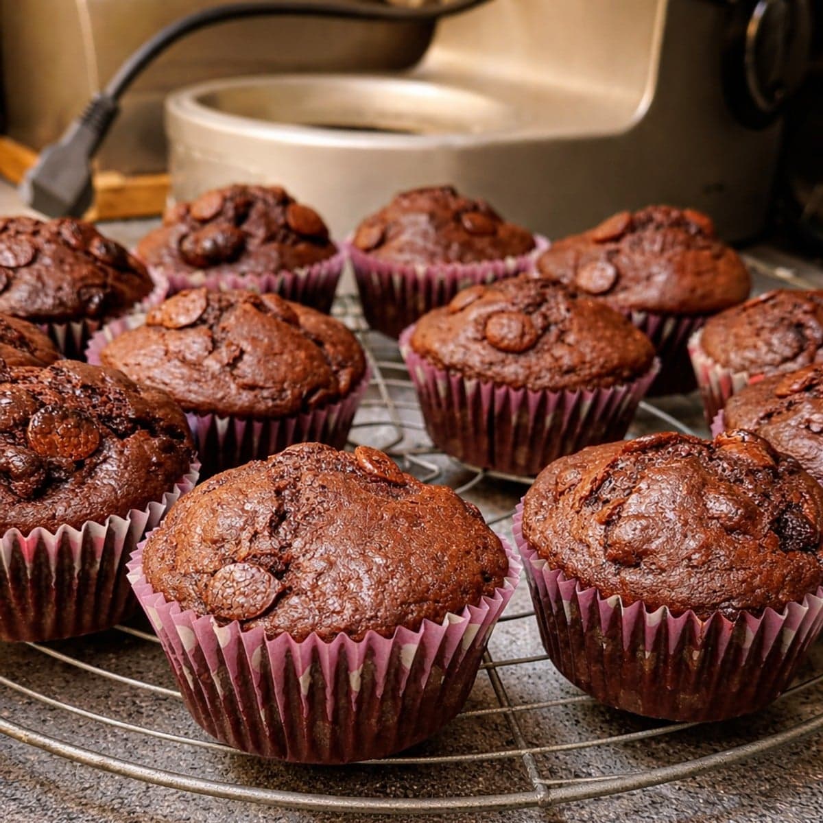 Des muffins fondants au chocolat
