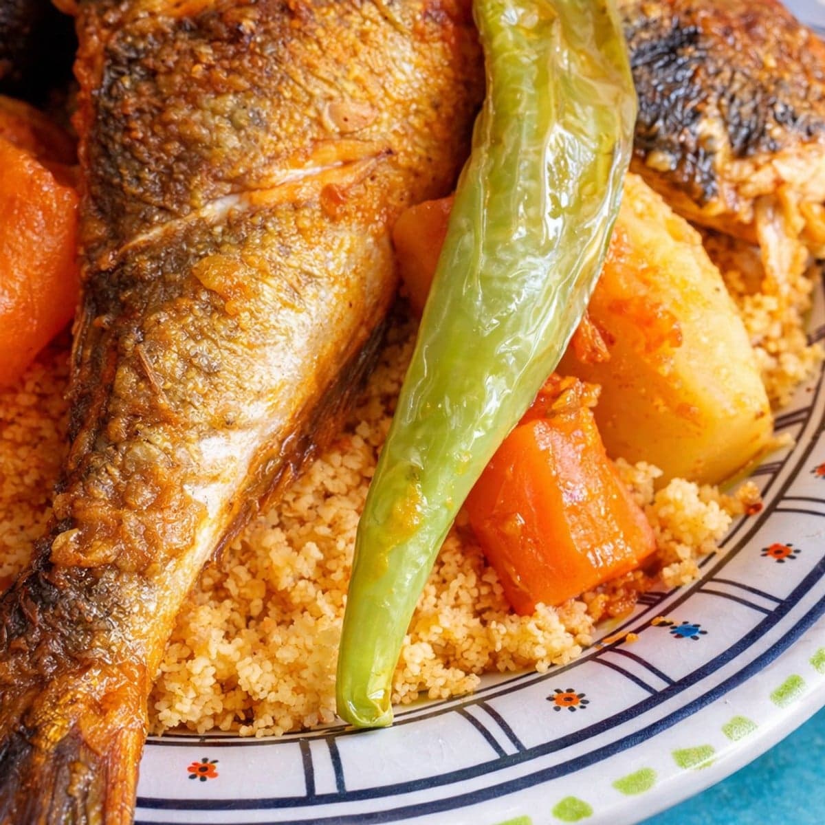 Du bon couscous Tunisien au poisson et légumes