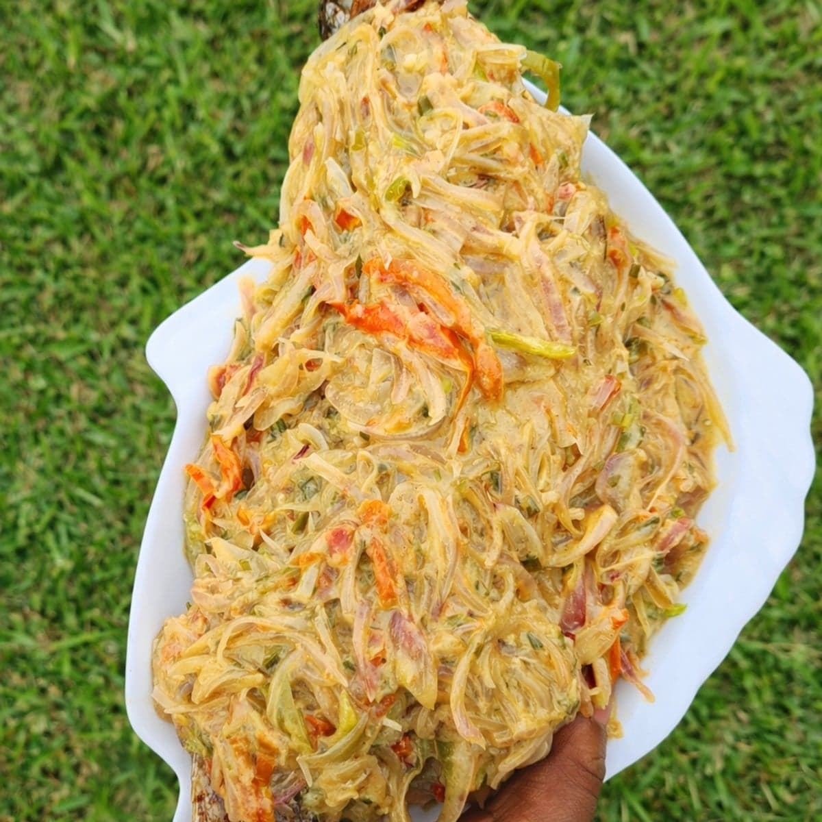 Fritures de poisson aux oignons