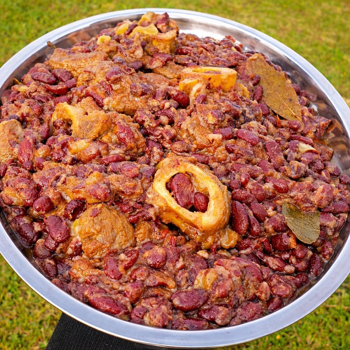 Haricots rouges à la viande.