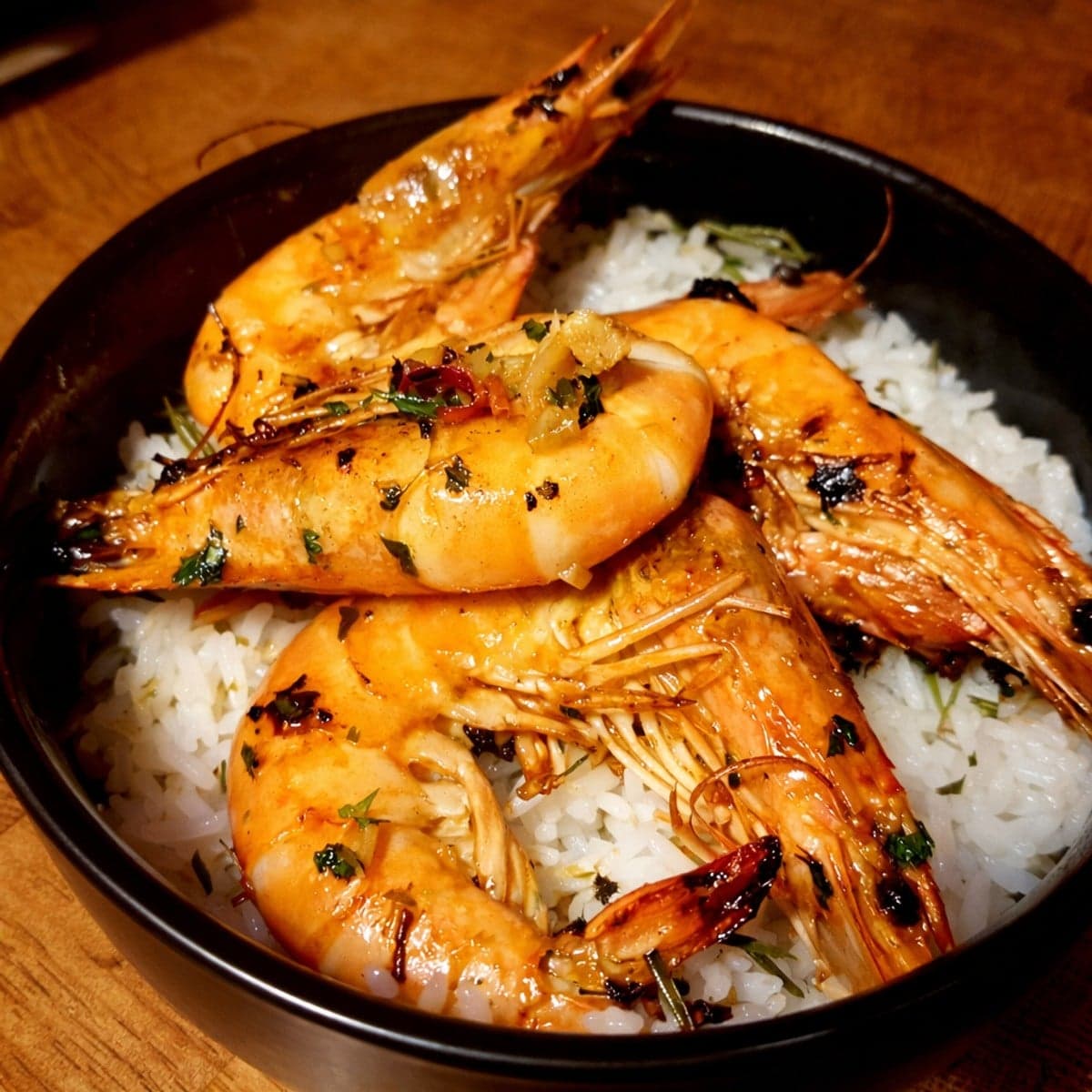 Mes délicieuses gambas