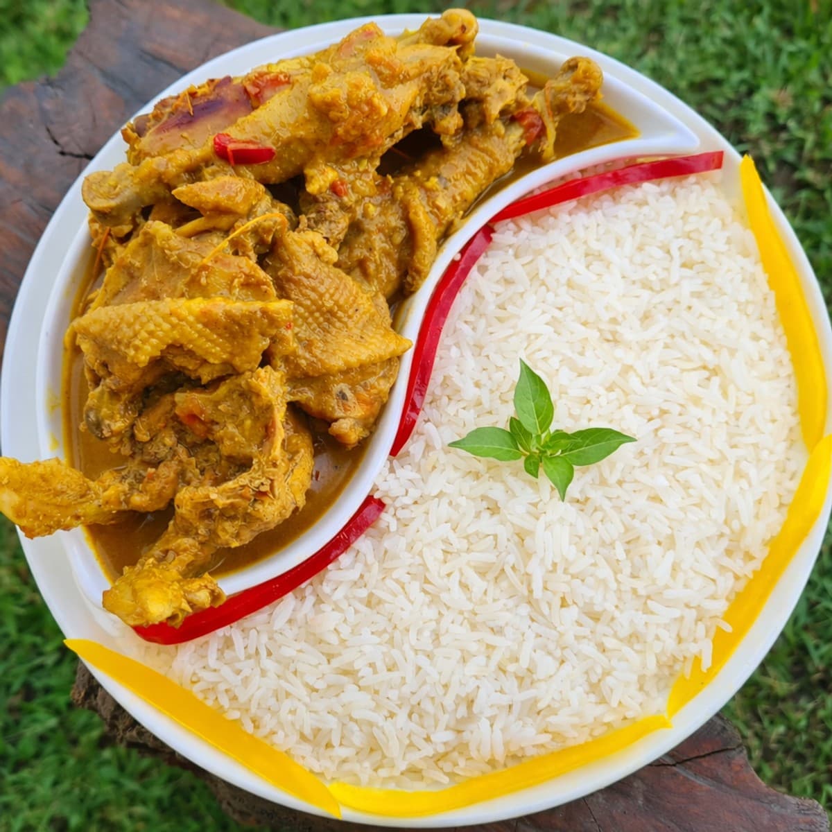 Poulet curry et moutarde