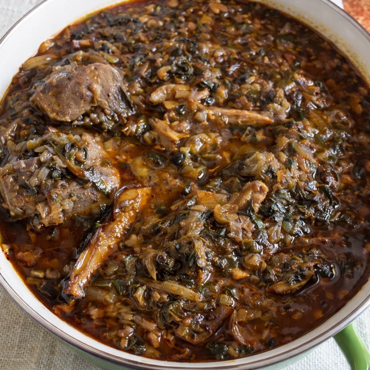 Sauce épinard aux gombos