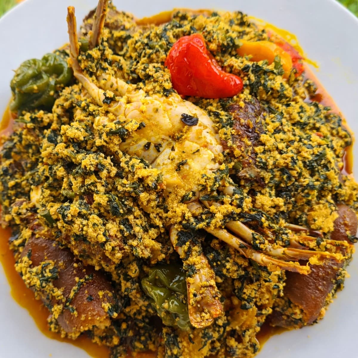 Sauce feuille aux graines de courges by lolo