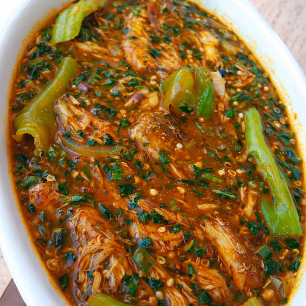 Sauce gombo aux poissons fumés accompagnée de akoume 🇹🇬