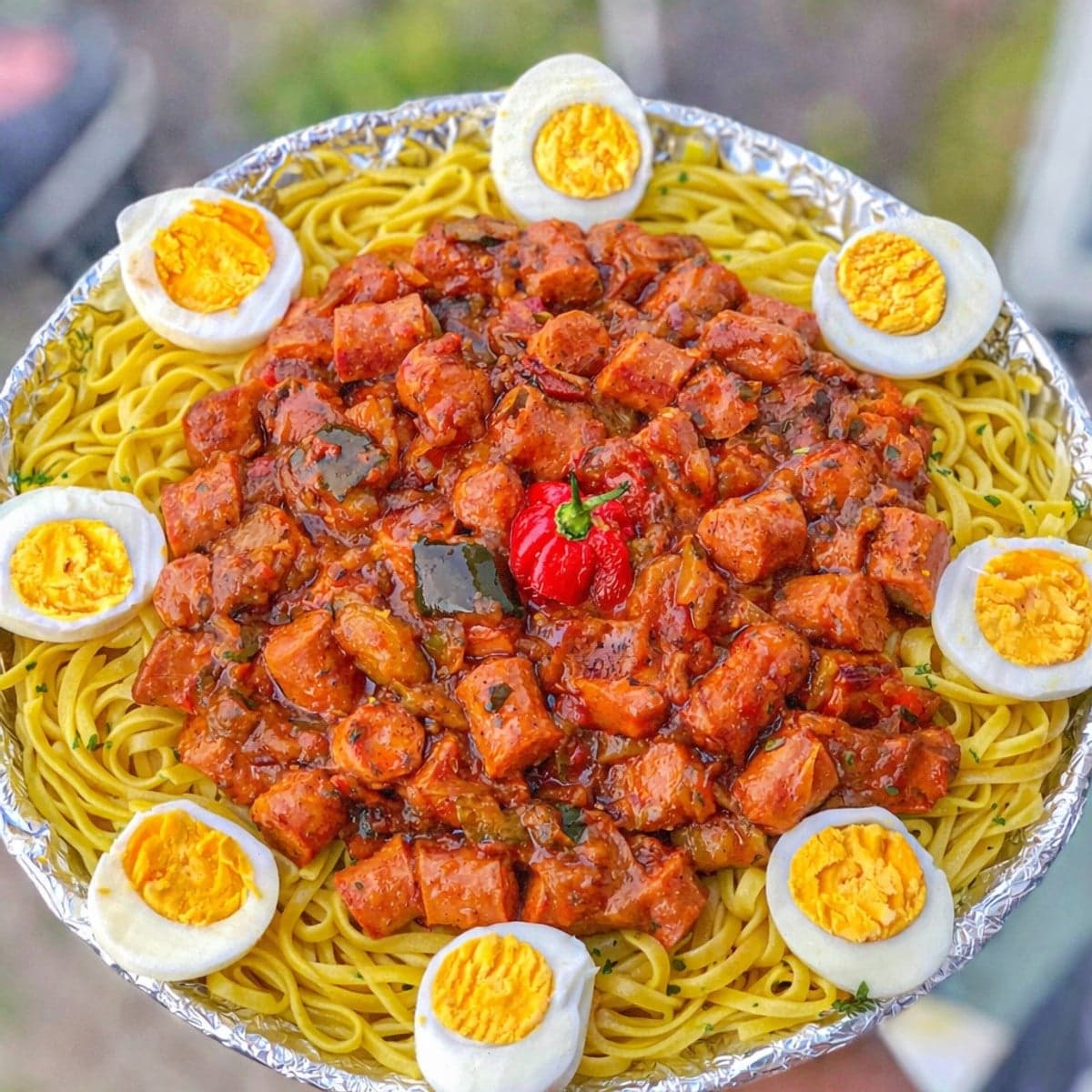 Saucisses à la ratatouille et spaghettis : recette