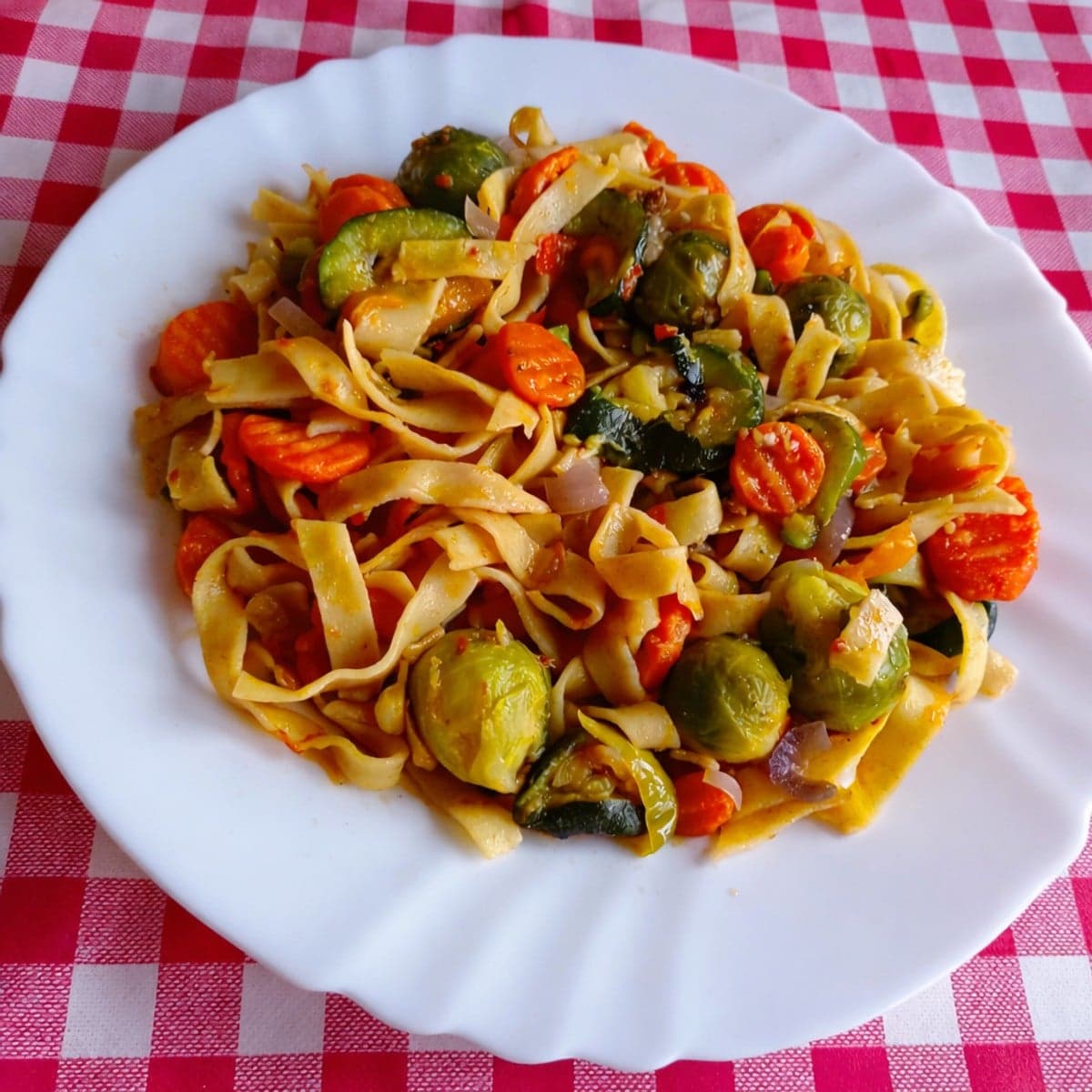Tagliatelles aux légumes
