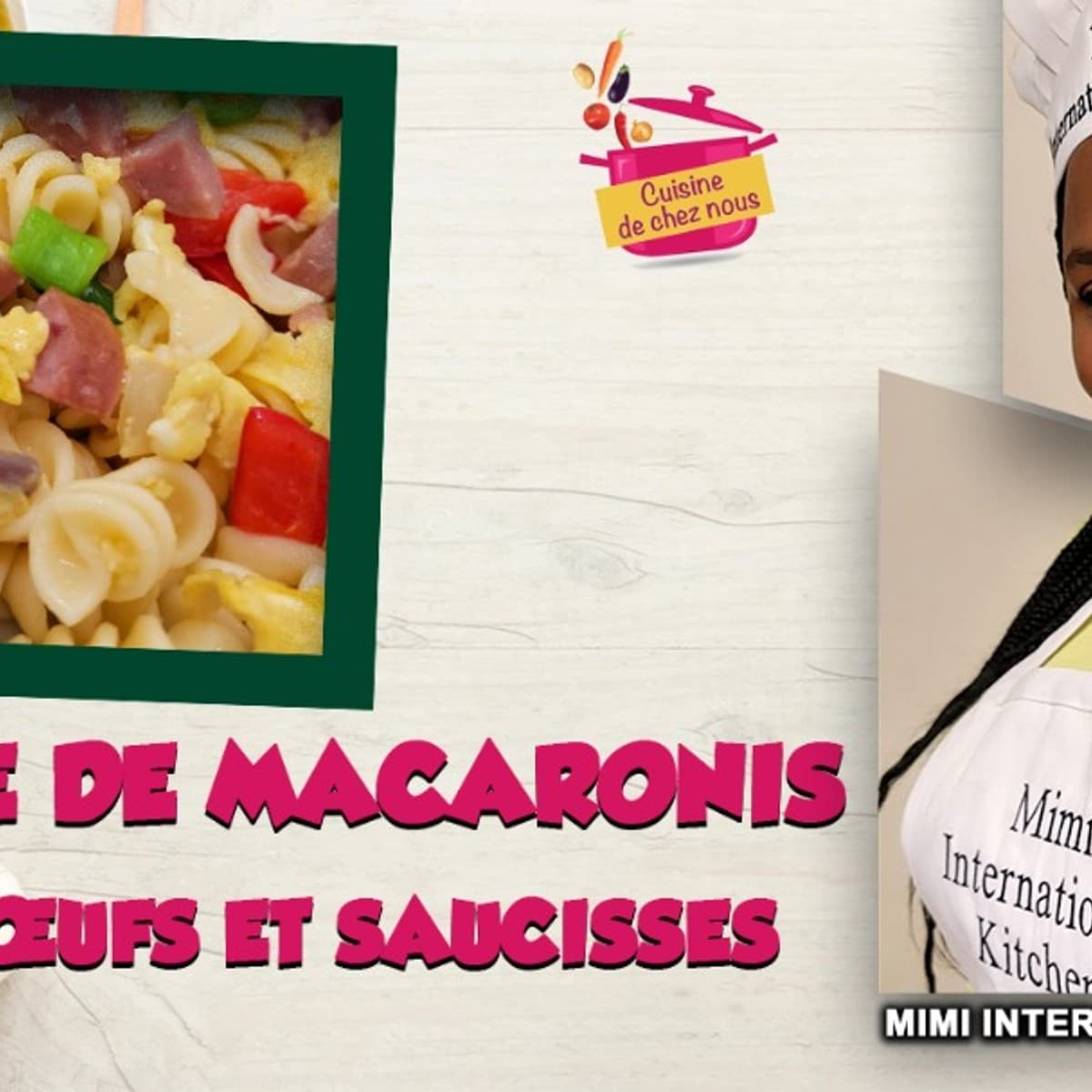Sauté de macaronis aux oeufs et saucisses