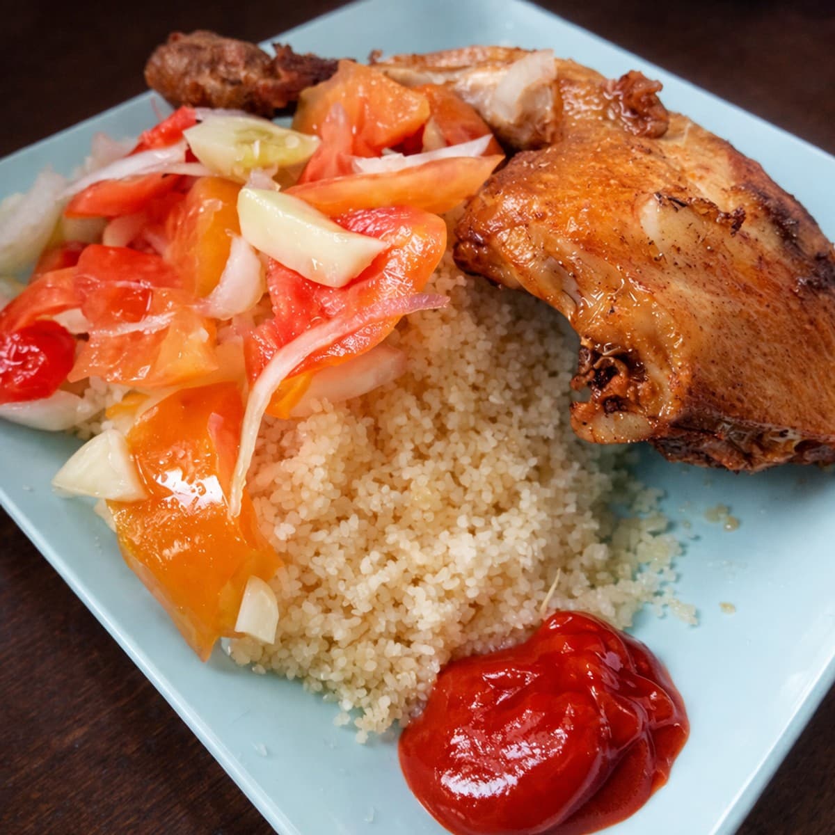Attiéké poulet