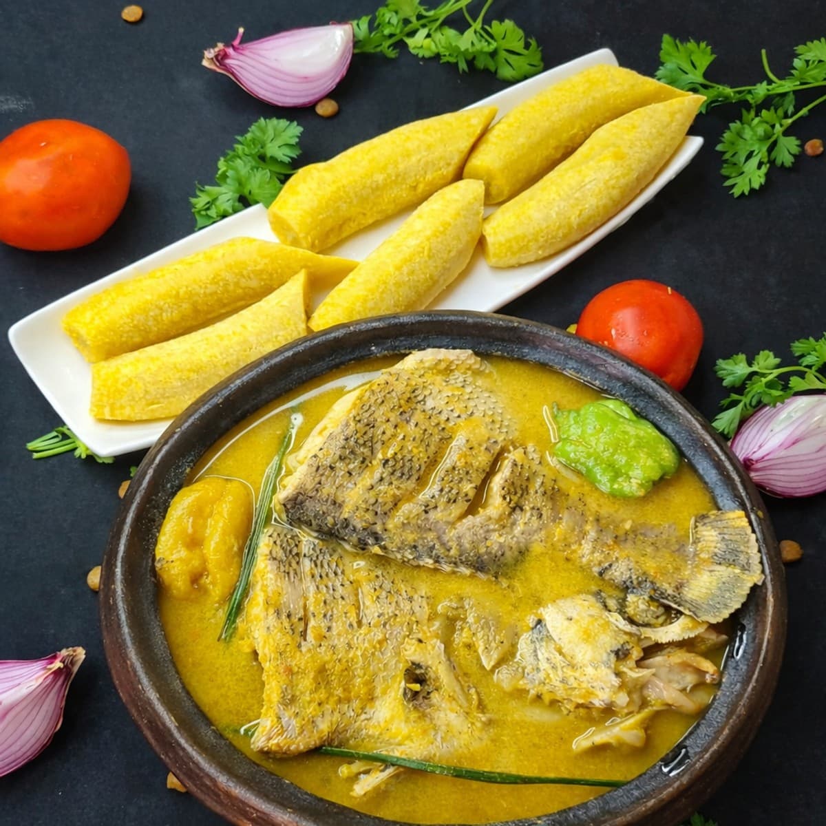 Bouillon de poisson à la citronnelle
