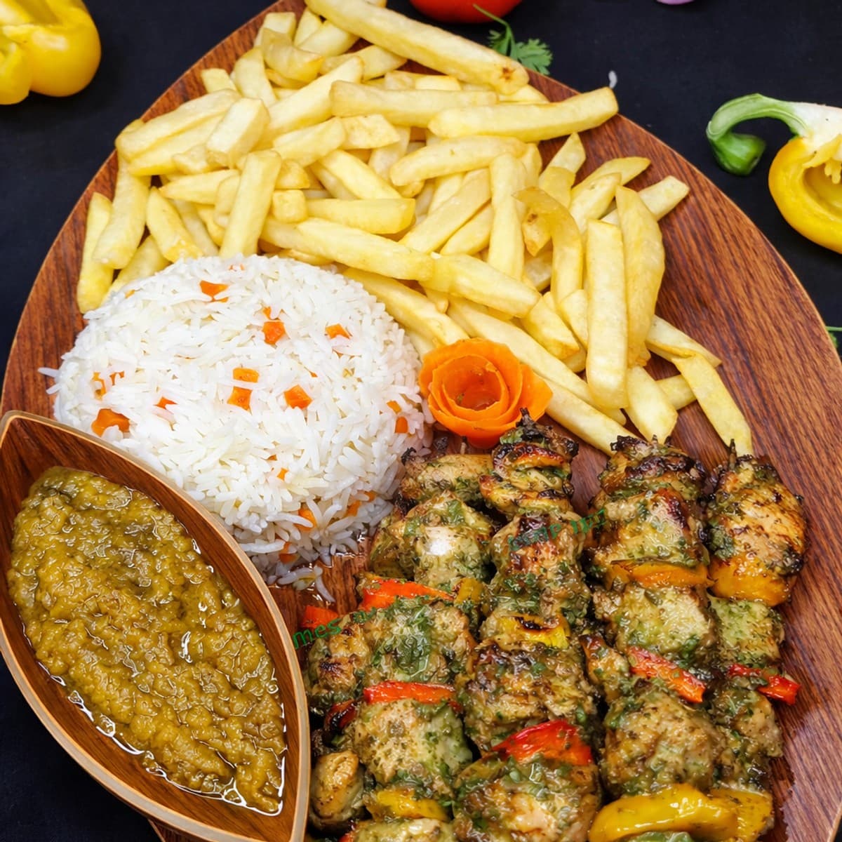 Brochettes de poulet marinées à la sauce soja