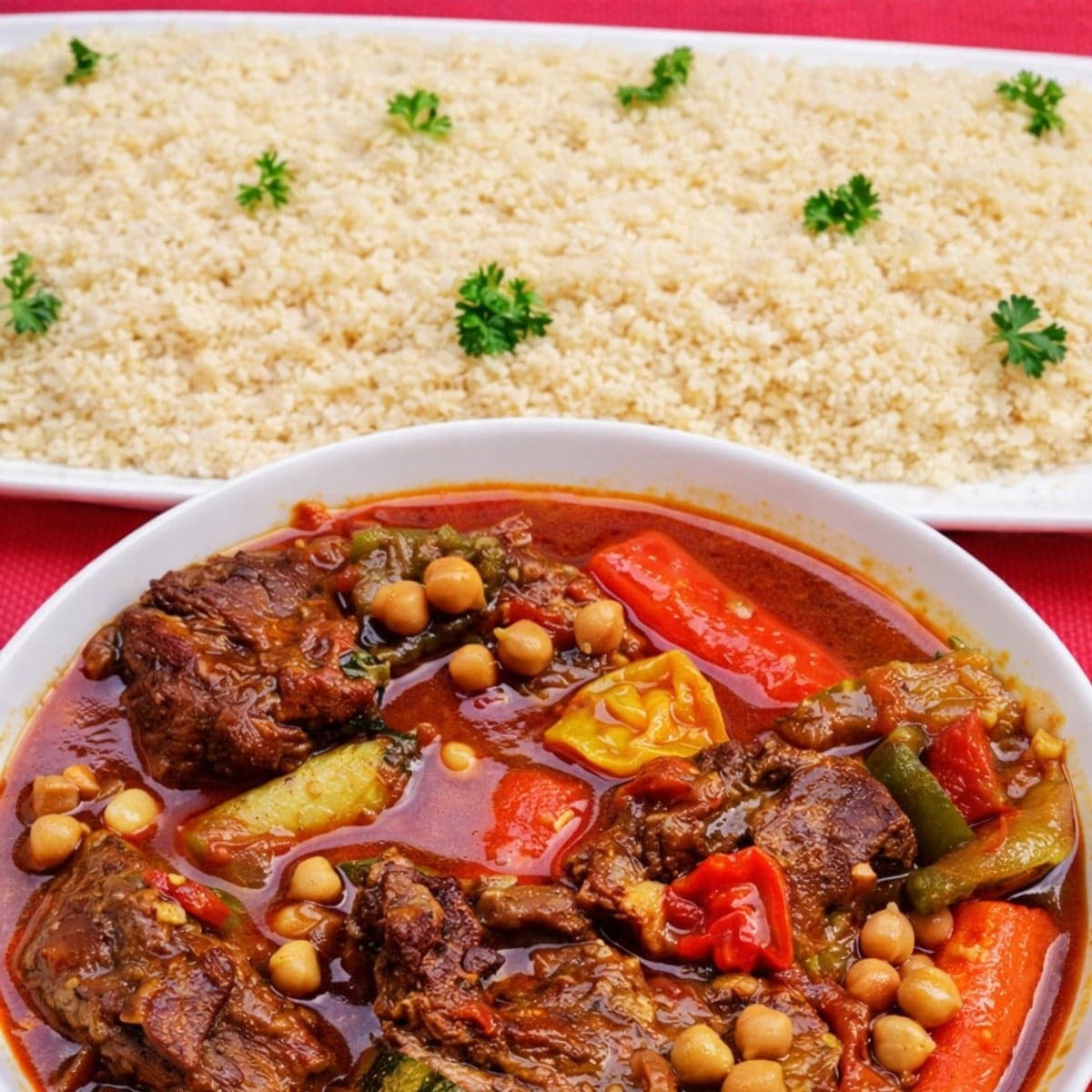 Couscous gourmand à la sauce de légumes