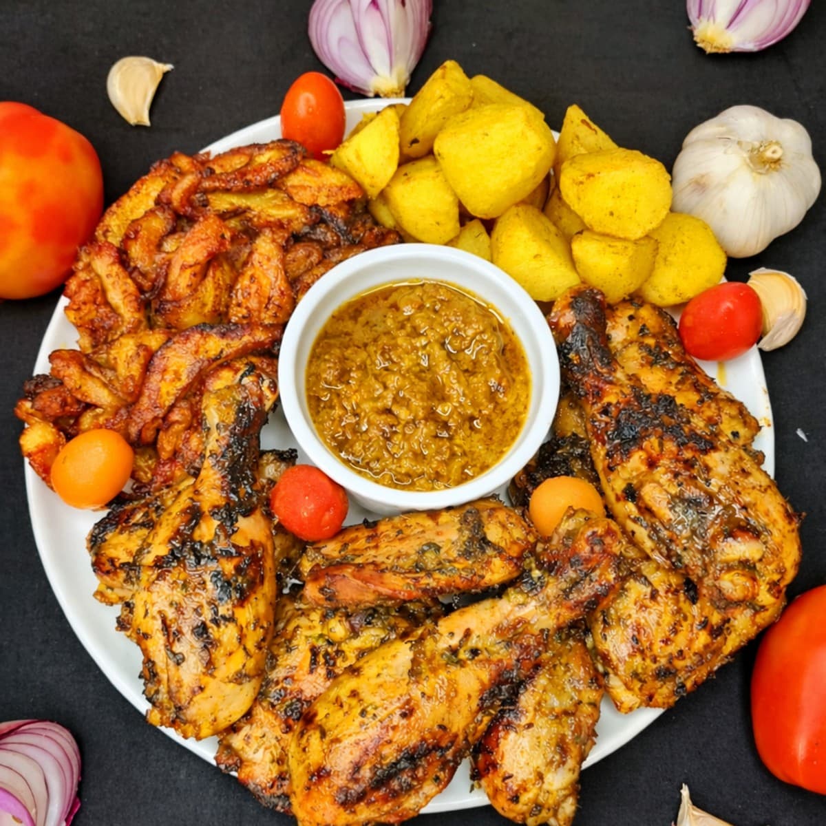 Cuisses de poulet marinées sucrées salées