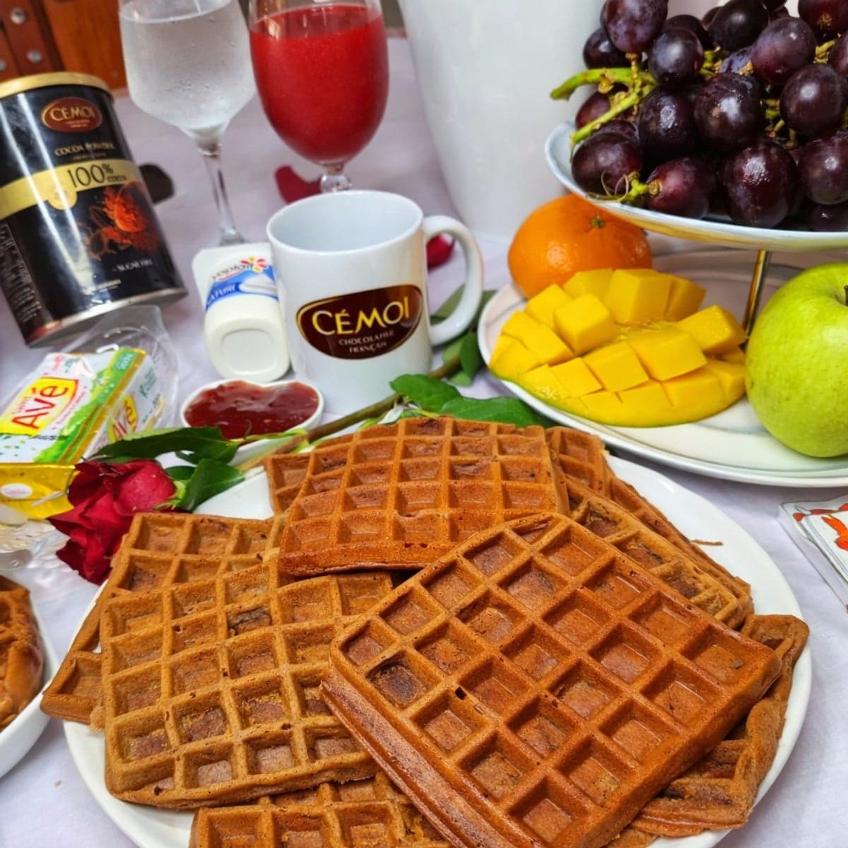 Gaufres au chocolat : recette gourmande