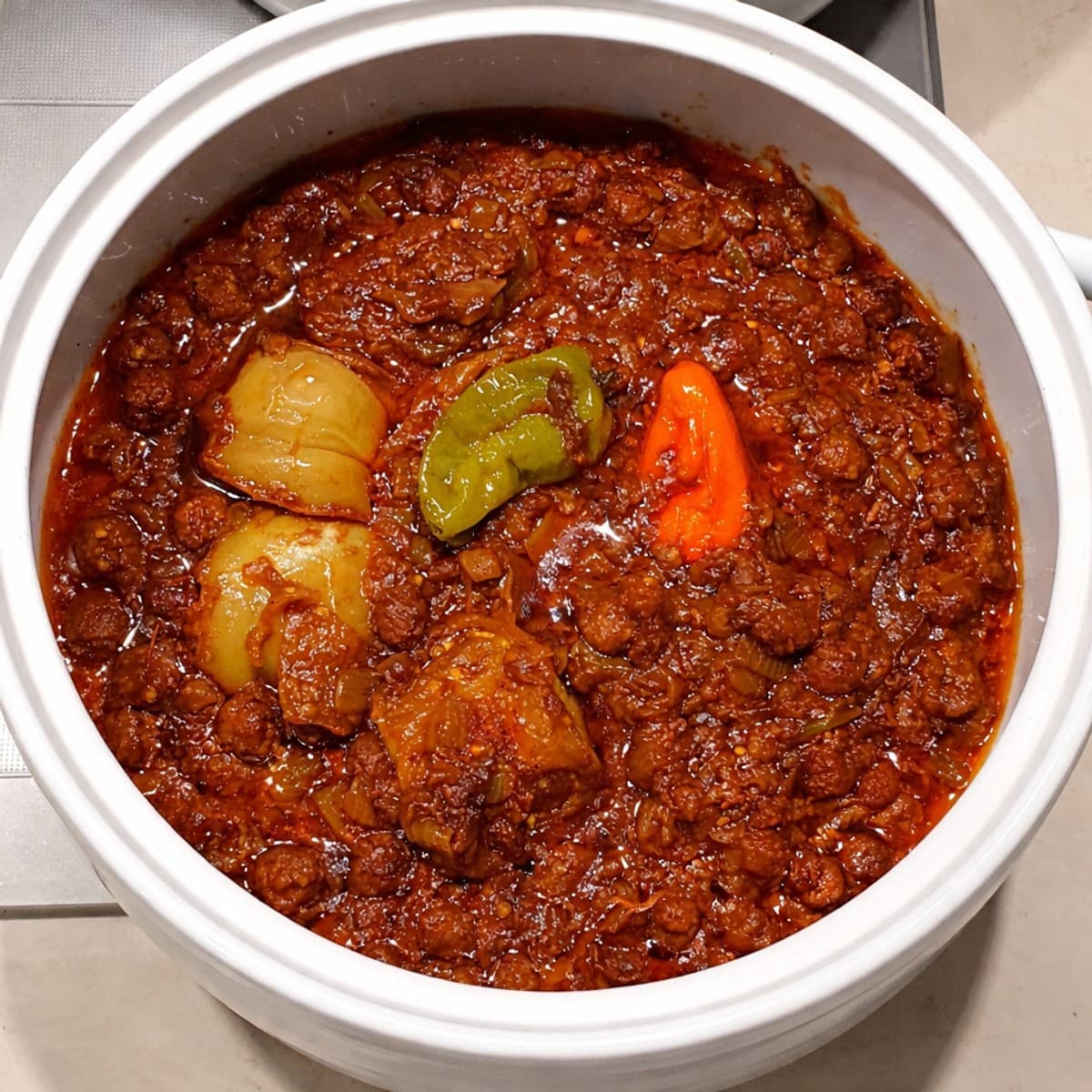 Lafidi avec les boulettes de viande hachée accompagné du fonio
