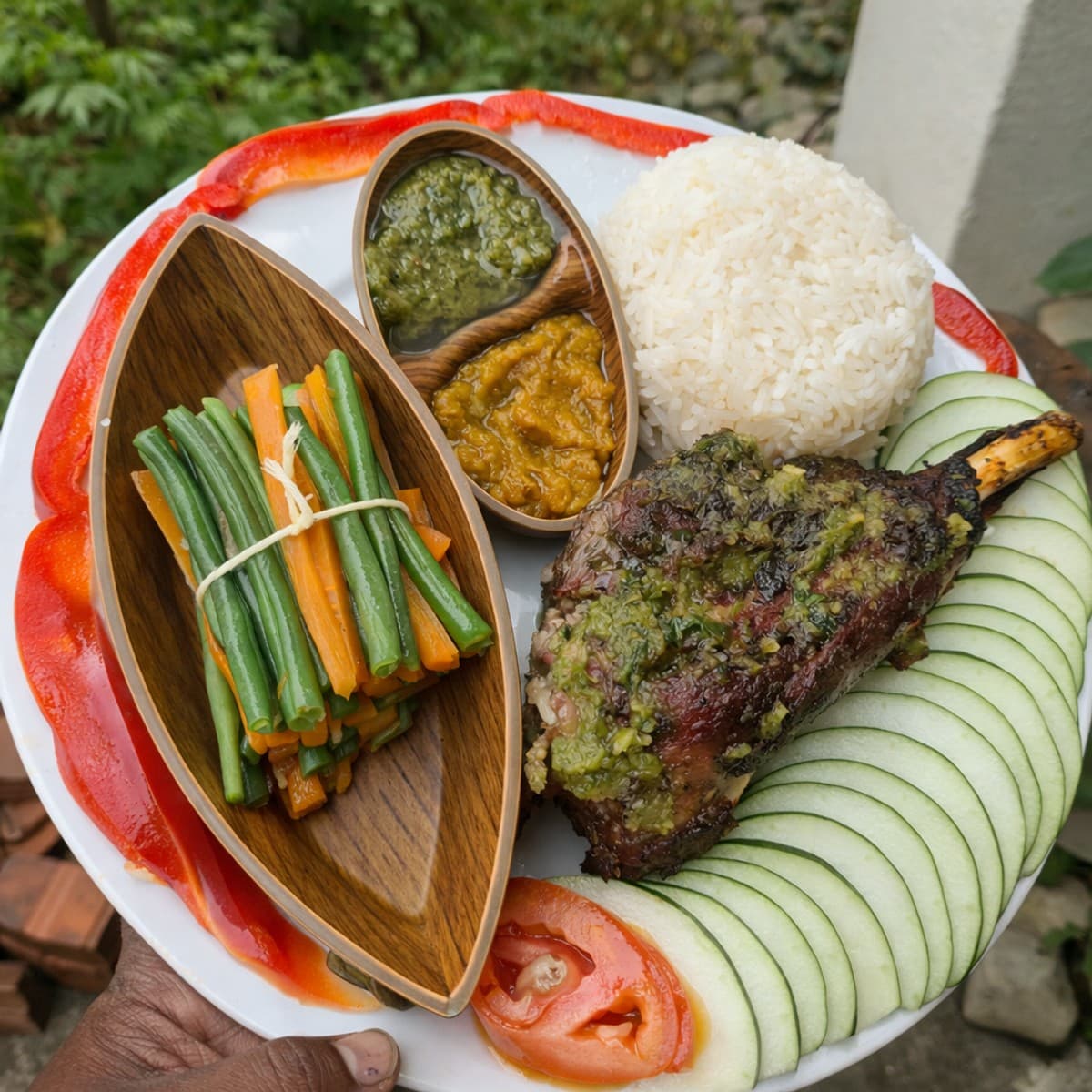 Mouton au four accompagné de légumes et riz by lolo