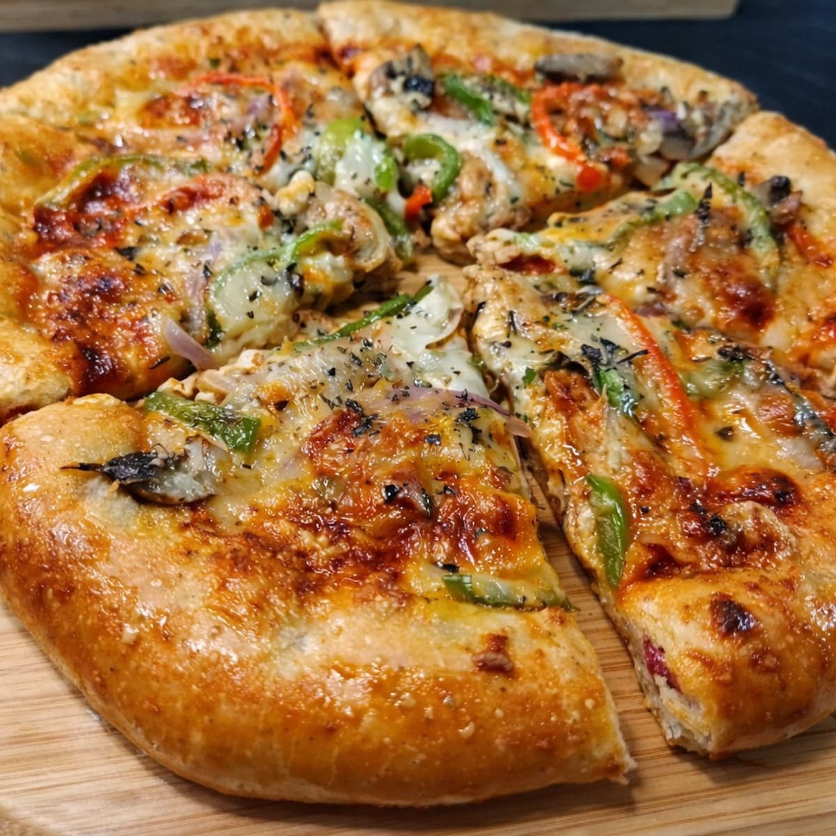 Pizza au poulet fumé et sauce barbecue : recette maison