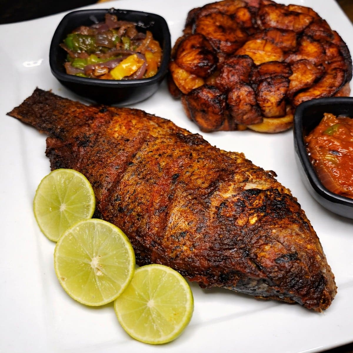 Poisson braisé au four
