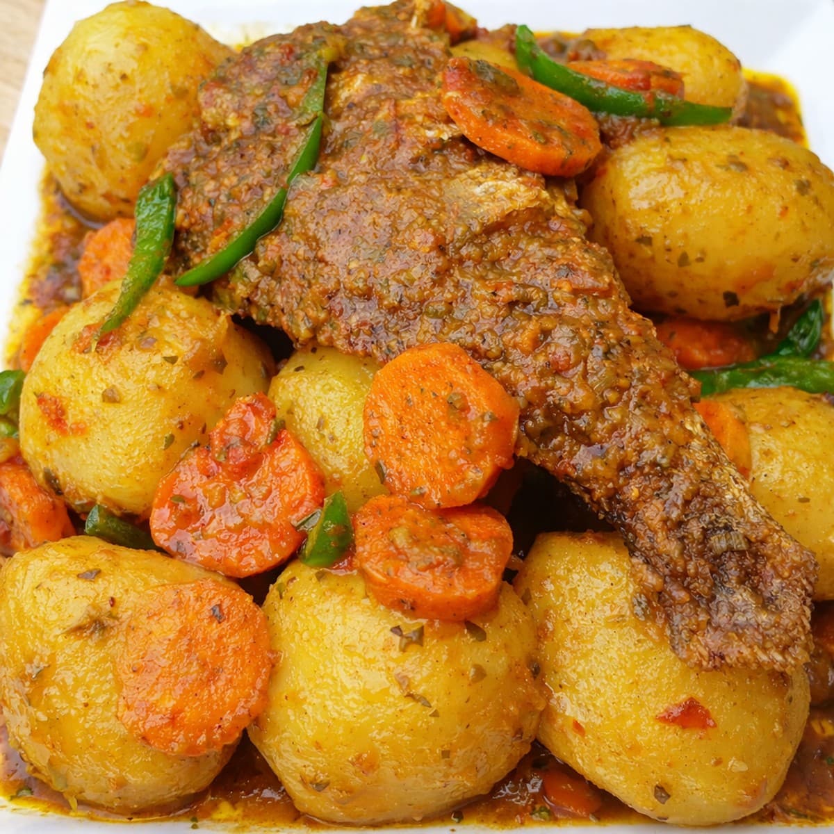 Pommes de terre au poisson