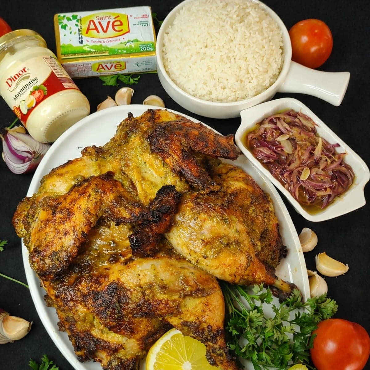 Poulet apoutchou au four