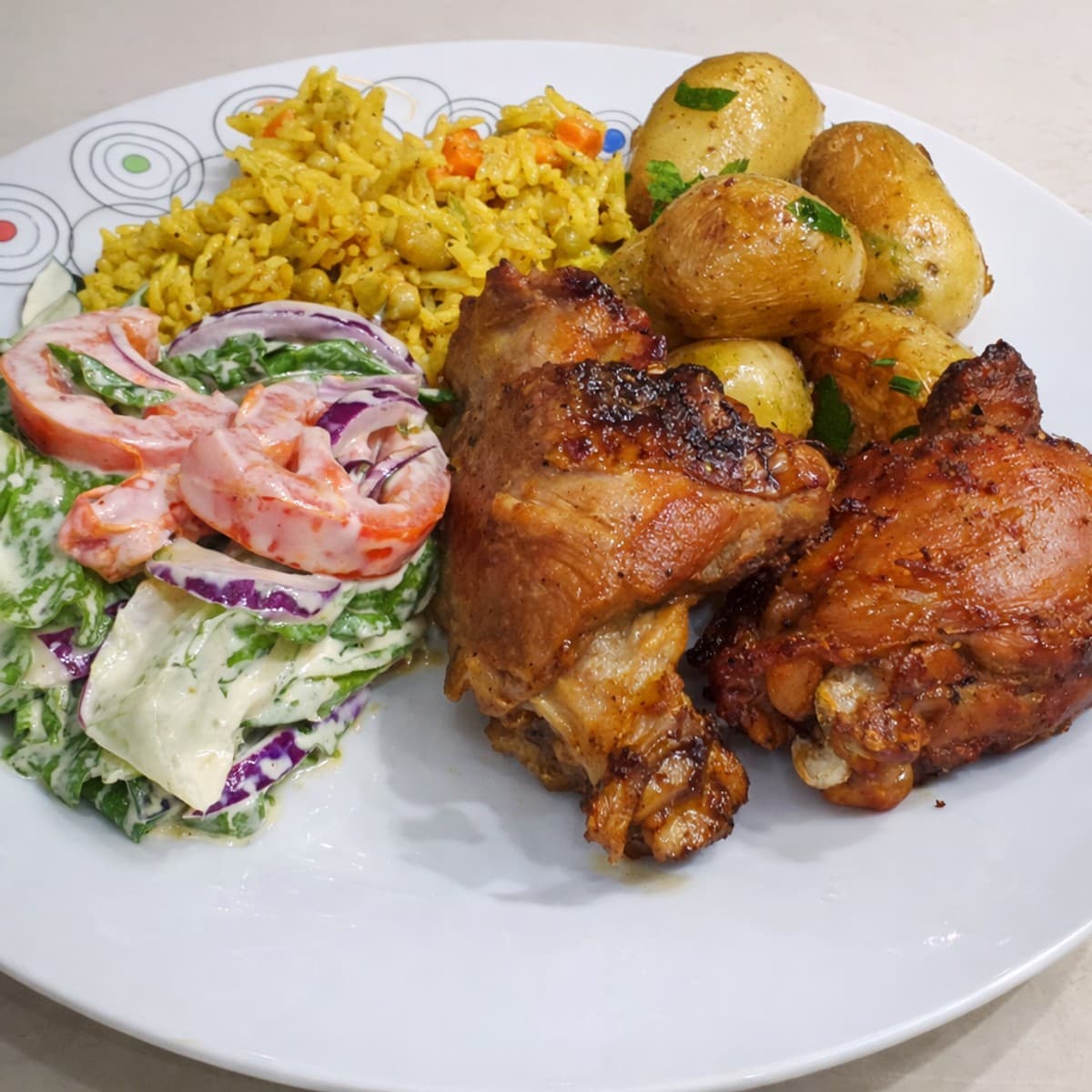 Poulet et ses accompagnements : recette complète