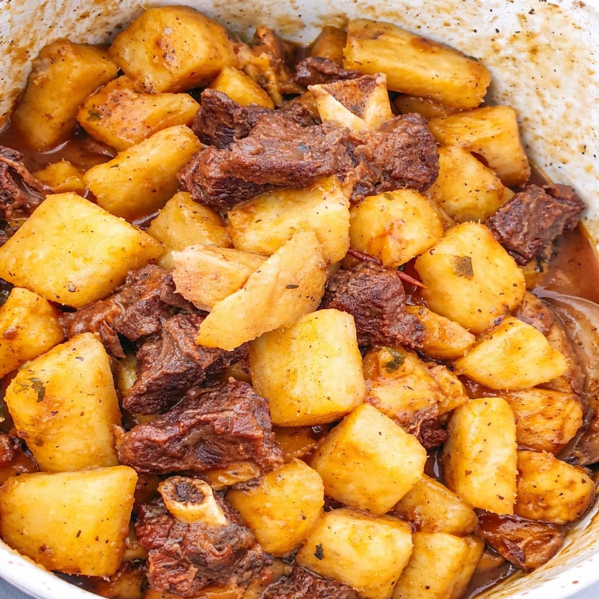 Ragoût d’igname à la viande de boeuf