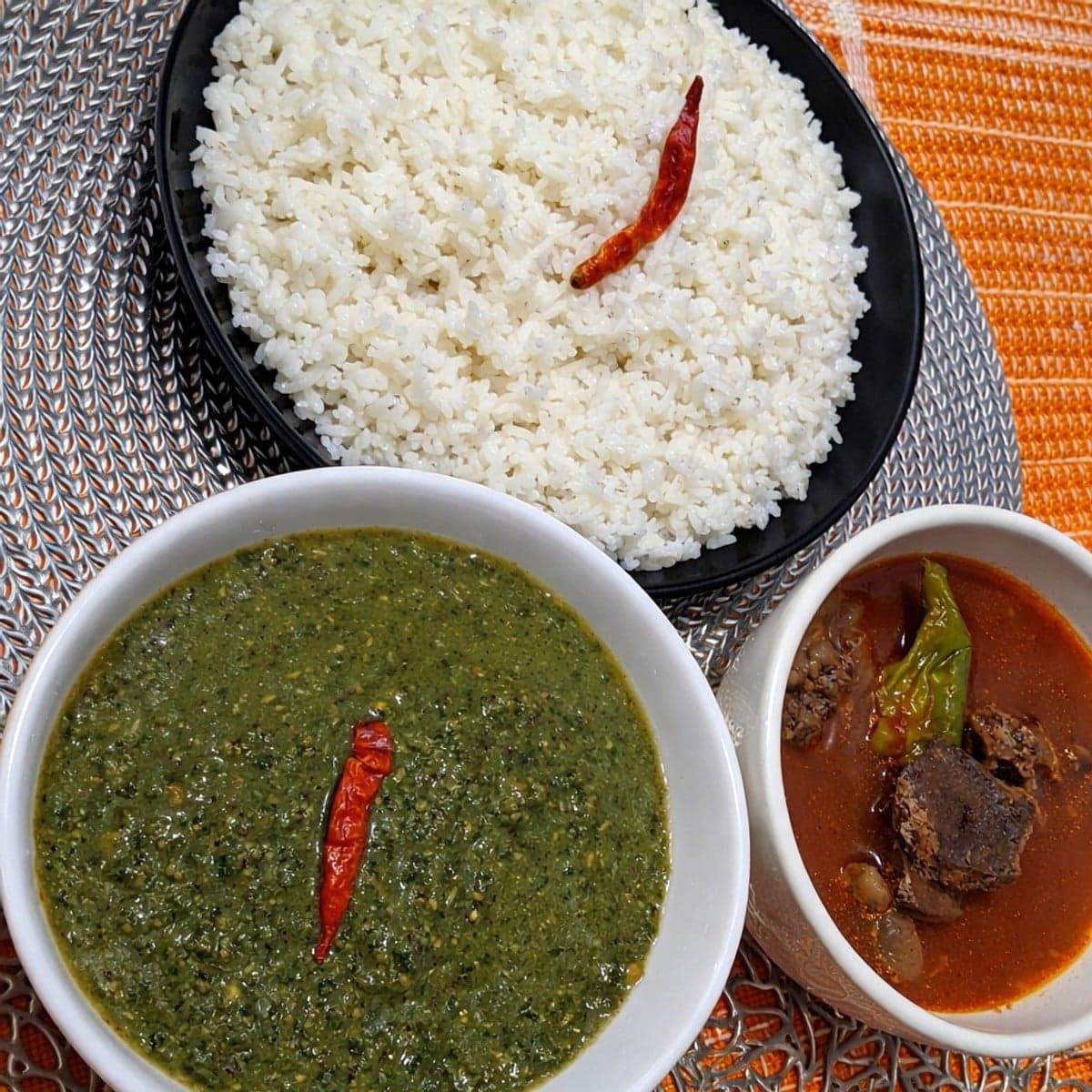 Sauce tchonro (feuilles d’haricots) feat soupe de abat