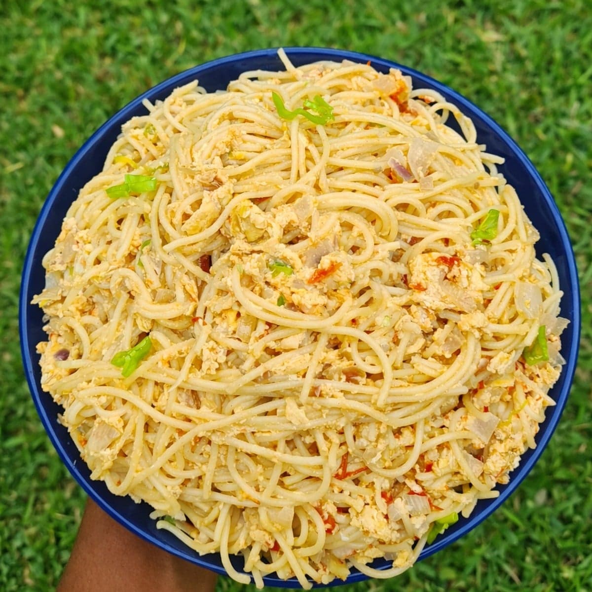 Spaguetti sauté aux oeufs