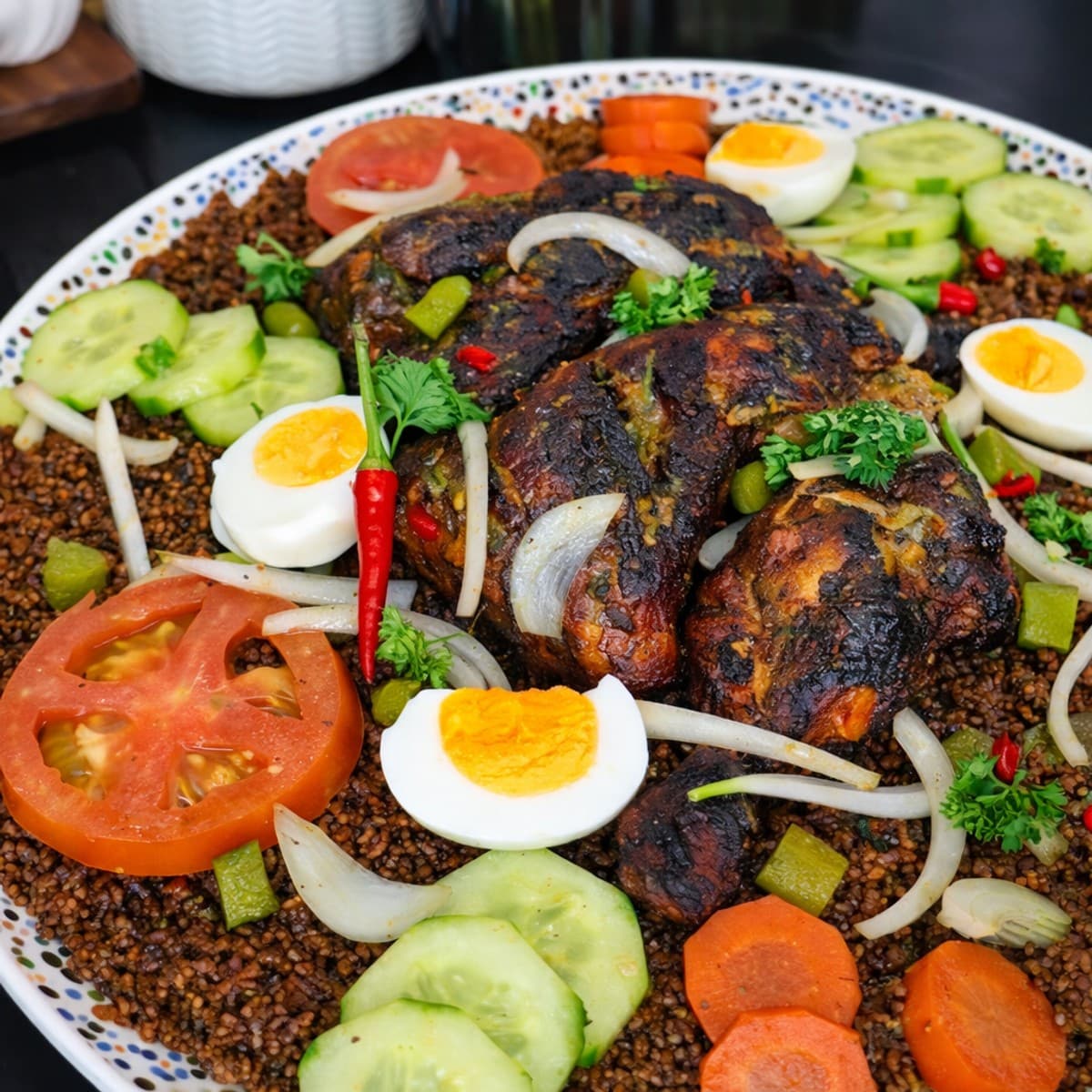 Thiébou guinar : riz au poulet sénégalais traditionnel