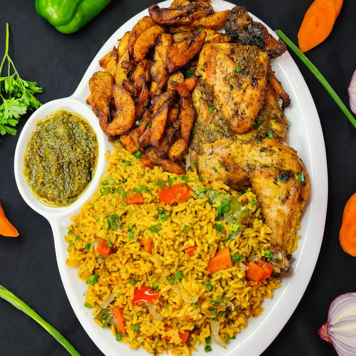 Mini poulet braisé au four et ses méli-mélo
